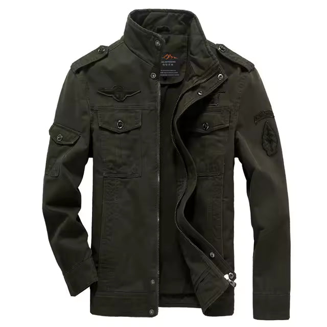 Vintage Inspired Military Combat Jacket for Men